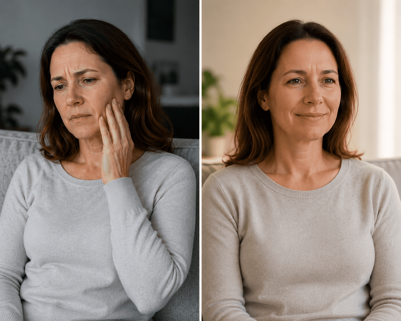 TMJ treatment before after jaw pain Rogers AR